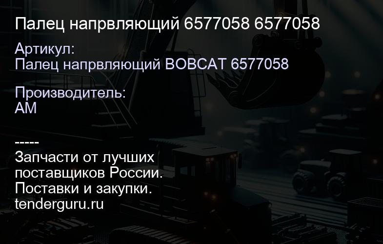 Палец напрвляющий 6577058 6577058 | купить запчасти